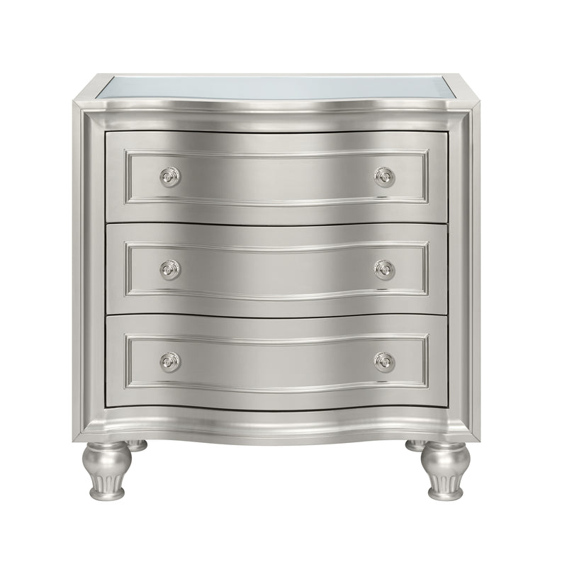 New Classic Furniture Reflections Silver Nightstand