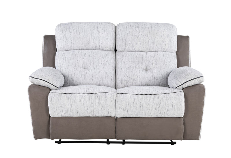 Global Furniture U5050 Grey Reclining Loveseat