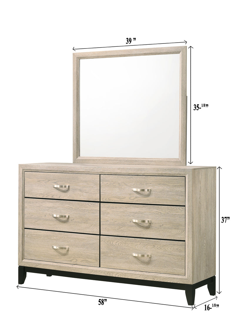 Crown Mark Akerson White Dresser