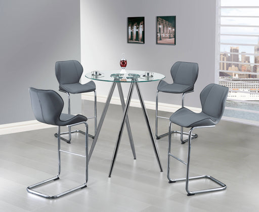 Global Furniture D1503-D1446 Grey 5pc Bar Set