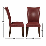 Steve Silver Hartford Red 72 Inch 7pc Dining Set