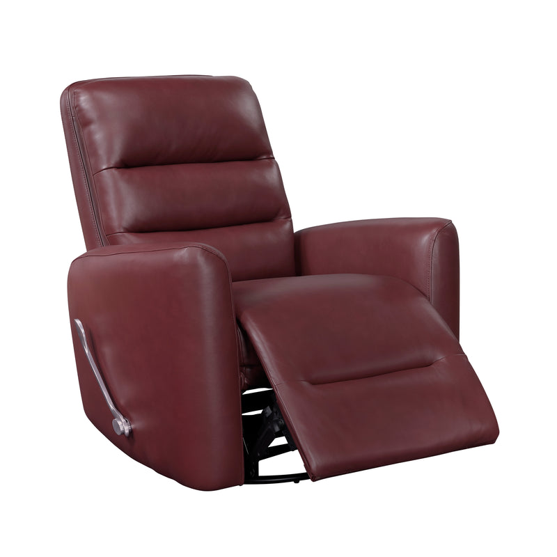 Home Elegance Dimitri Red Swivel Glider Reclining Chair
