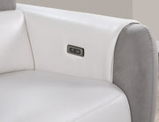 Global Furniture U8520 Grey White Power Reclining Sofa