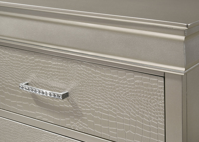 Crown Mark Amalia White Night Stand