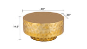 Galaxy Home 90 Gold Coffee Table