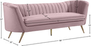 Meridian Furniture Margo Green Velvet Sofa