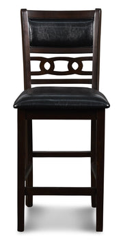New Classic Furniture Gia Brown PU 30 Inch 3pc Counter Height Set