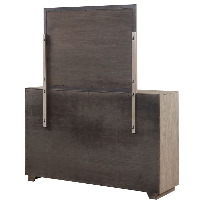 Coaster Furniture Kenora Barley Brown Beige Dresser and Mirror