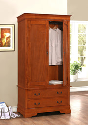 Glory Furniture Louis Phillipe Cherry Armoire