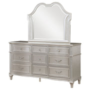 Coaster Furniture Evangeline Silver Oak 9 Drawers Dresser And Mirror