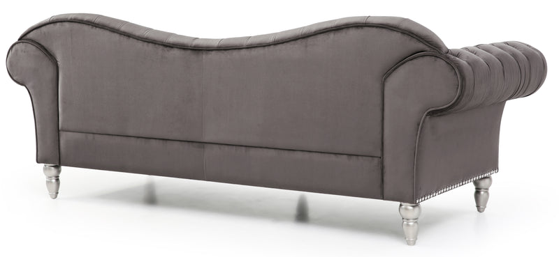 Glory Furniture Wilshire Black Velvet Sofa