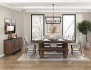 Home Elegance Franco Brown Walnut Server