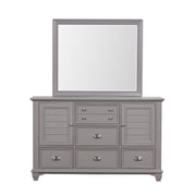 New Classic Furniture Jamestown White Dresser And Mirror