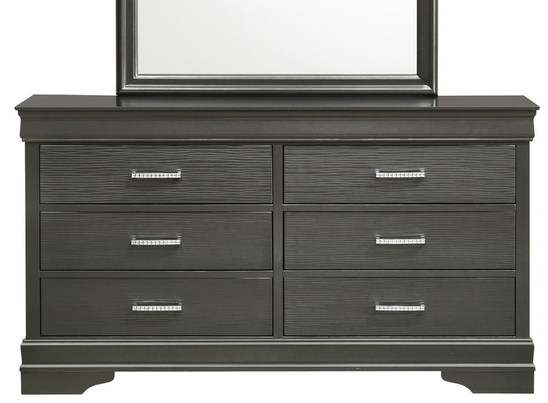 Galaxy Home Brooklyn Gray Dresser and Mirror