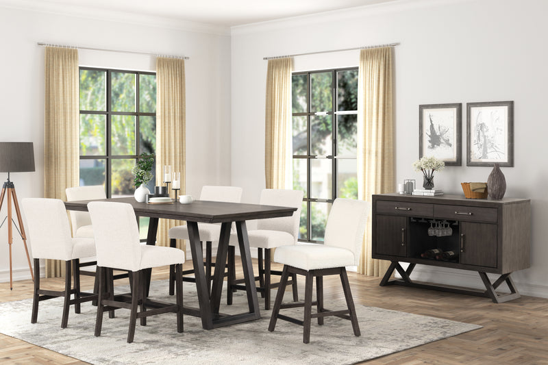 2 New Classic Furniture High Line White Swivel Counter Chairs