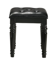 New Classic Furniture Valentino Black Vanity Table Stool