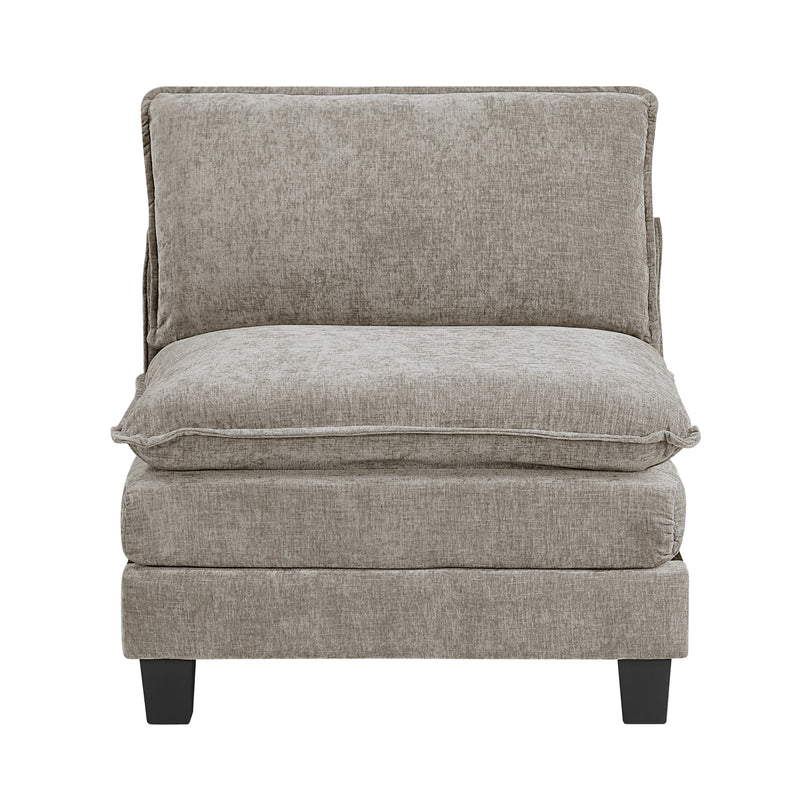 Home Elegance Dublin Pewter 6pc Modular Sectional