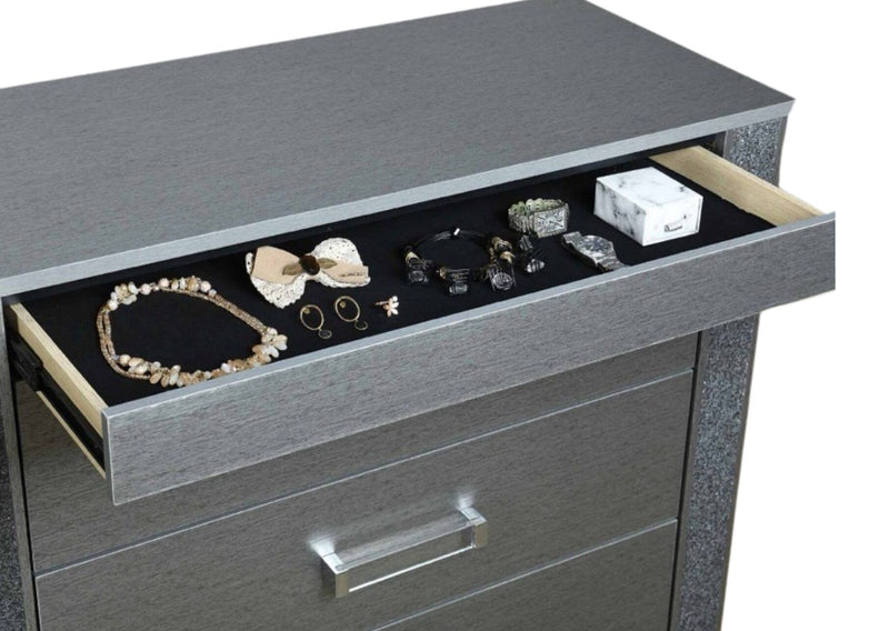 Global Furniture Logan Silver Dresser