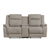 Home Elegance Dean Gray 2pc Living Room Set