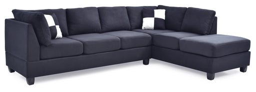Glory Furniture Malone Black Sectional
