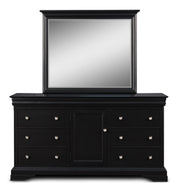 New Classic Furniture Belle Rose Black Cherry Landscape Mirror