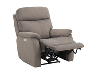 Steve Silver Surrey Gray Power Recliner