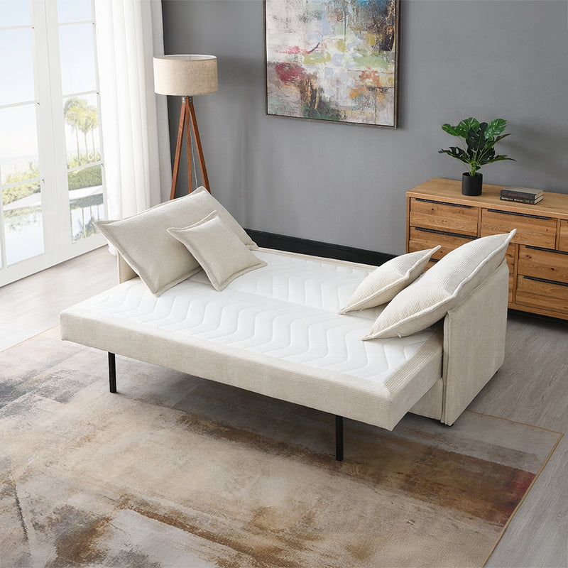 Acme Furniture Elisea Beige Sleeper Sofa