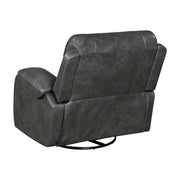 Home Elegance Newnan Brown Swivel Glider Reclining Chair