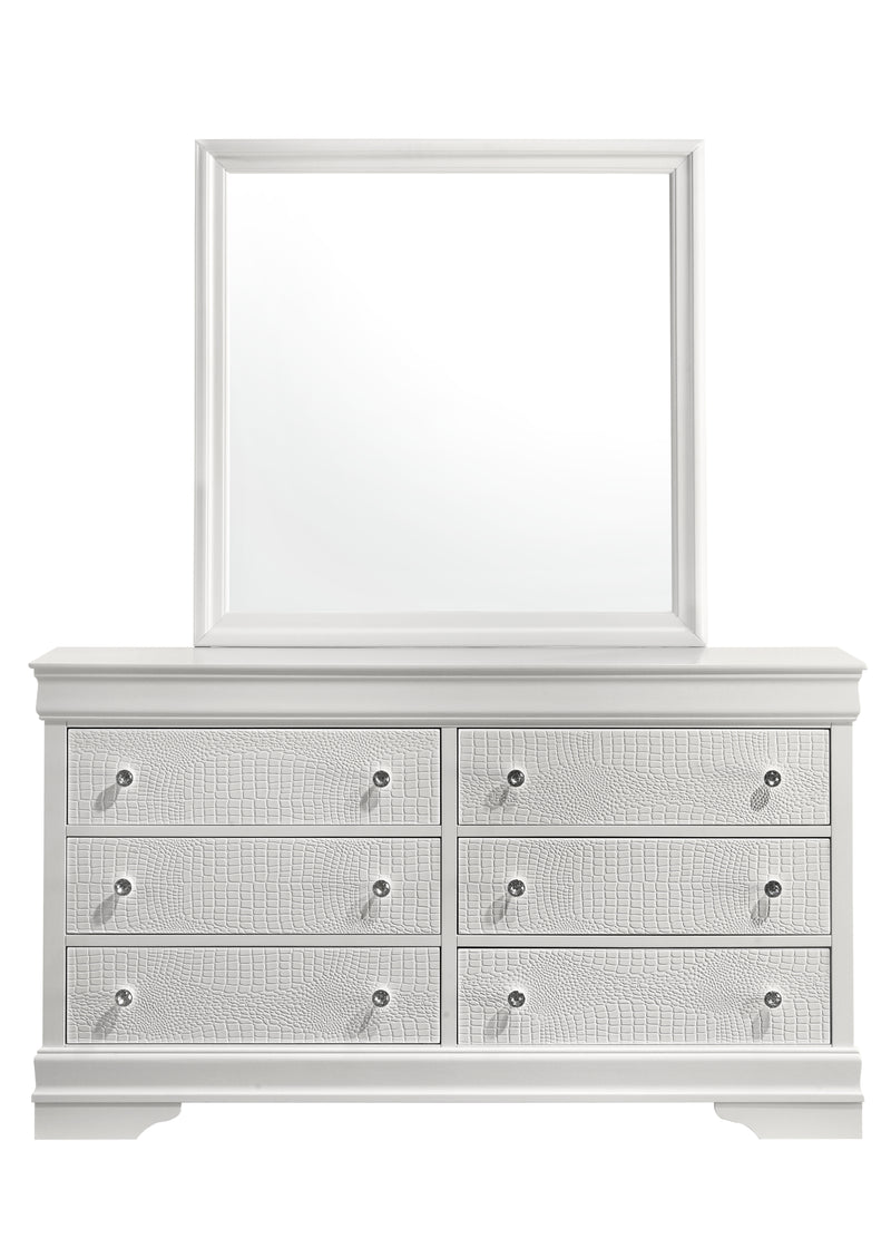 Galaxy Home Blaze Gray 6 Drawer Dresser