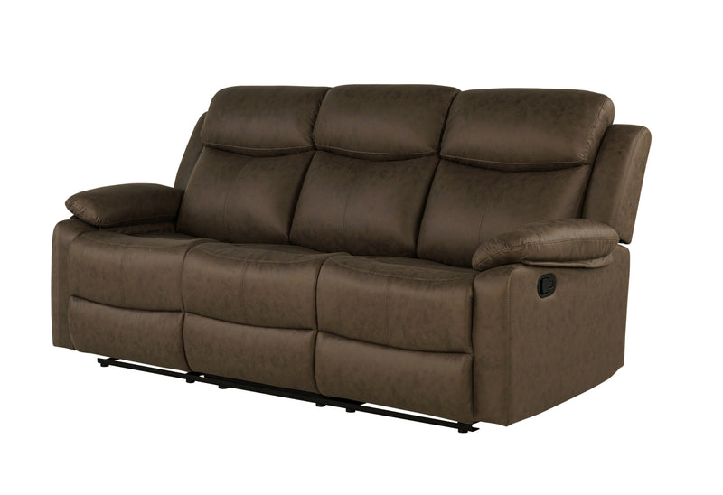 Global Furniture U6026 Dark Brown Reclining Sofa