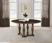 Coaster Furniture Landon Rich Brown Pedestal Dining Table