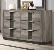 Crown Mark Rangley Grey Brown Dresser