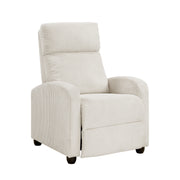 Home Elegance Parsons Gray Push Back Reclining Chair
