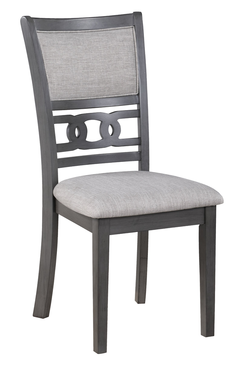 New Classic Furniture Gia Gray 48 Inch Rectangle 5pc Dining Set