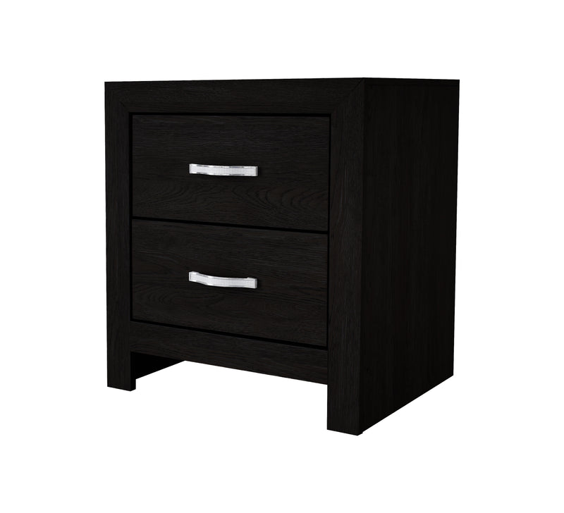Crown Mark Jaylen Black Night Stand