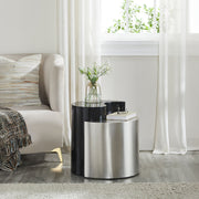 Galaxy Home Ying Yang Black Silver End Table