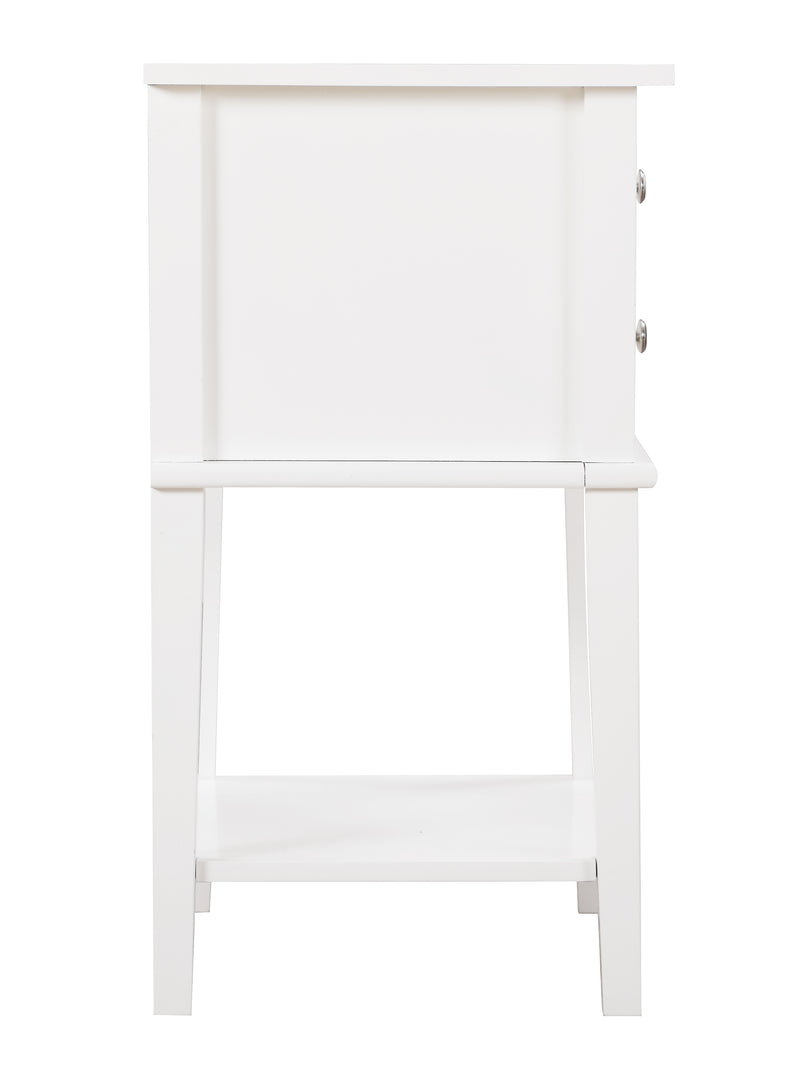 Glory Furniture Newton White Nightstand