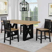 Steve Silver Magnolia Light Brown Black 5pc Counter Set