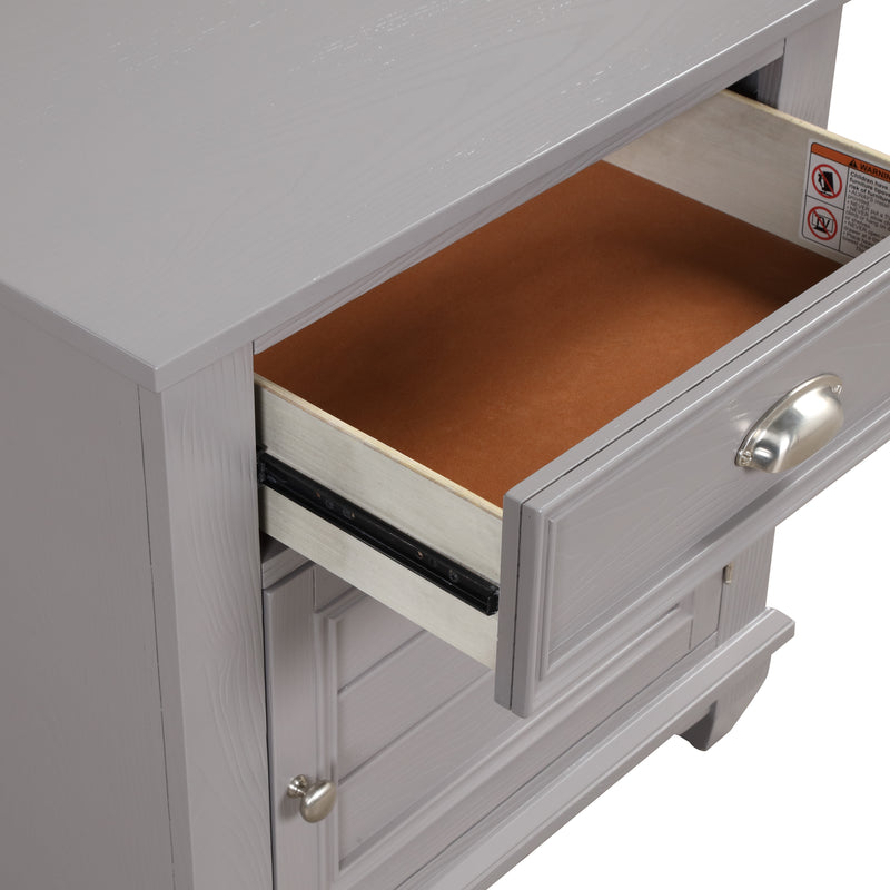 New Classic Furniture Jamestown White Nightstand