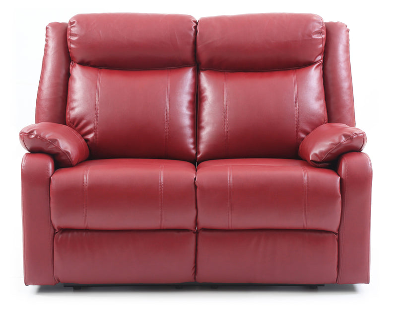 Glory Furniture Ward Dark Brown Faux Leather Double Reclining Love Seat