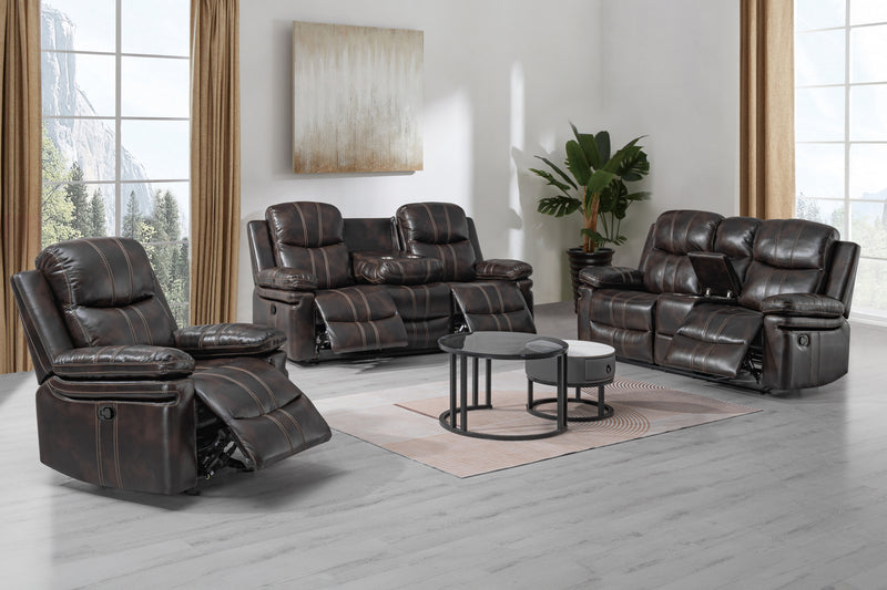 New Classic Furniture Kellen Brown Glider Recliner