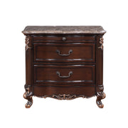 New Classic Furniture Constantine Cherry Nightstand with Marble Top