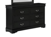 Crown Mark Louis Philip Black Dresser