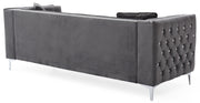Glory Furniture Paige Blue Velvet Sofa