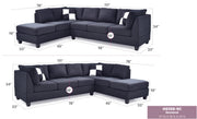Glory Furniture Malone Mocha Sectional