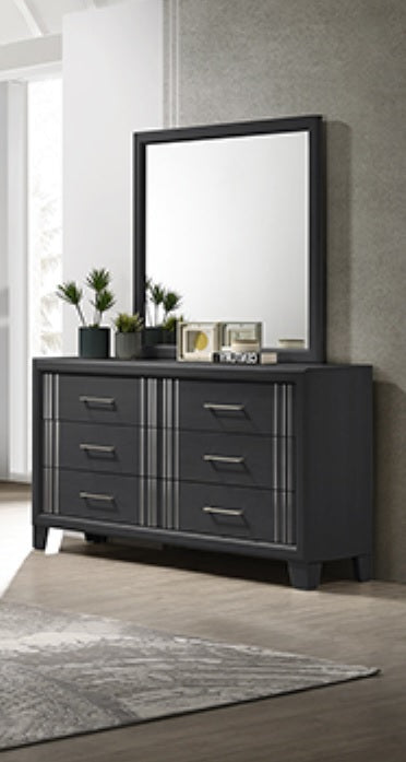 Crown Mark Charlie Charcoal Dresser