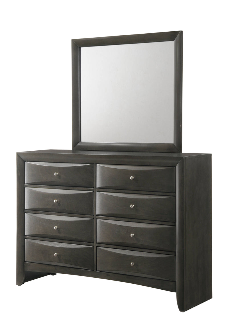 Crown Mark Emily Grey Mirror