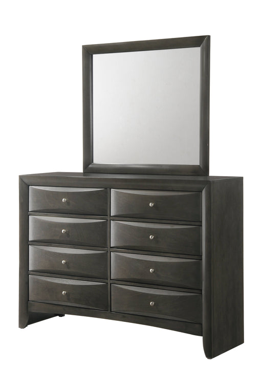 Crown Mark Emily Grey Mirror