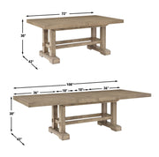 Steve Silver Napa Weathered Sand Dining Table