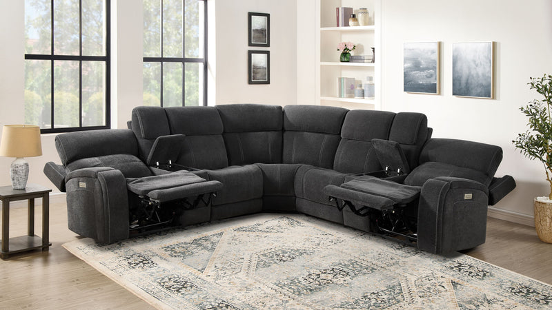 Steve Silver Seattle Gray 3pc Sectional